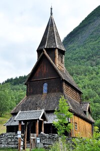 Wooden church famous building photo