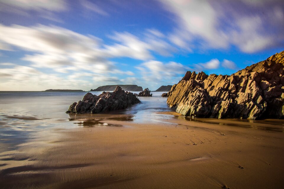 Wales reefs beach photo