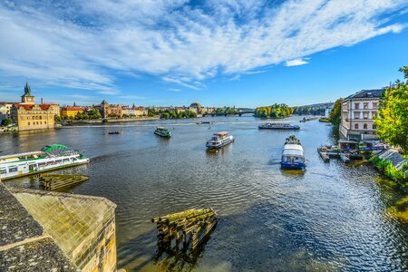 Scenic church vltava photo