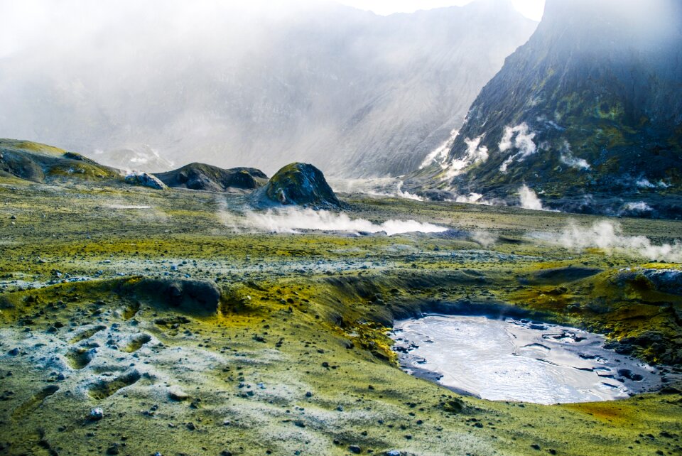 Nature geothermal hot