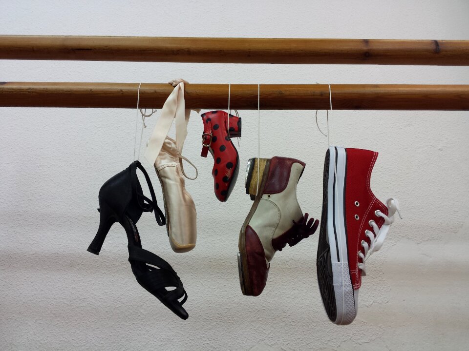 Dance shoes hang