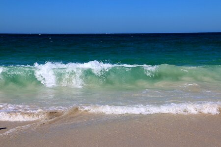 Water sand ocean photo