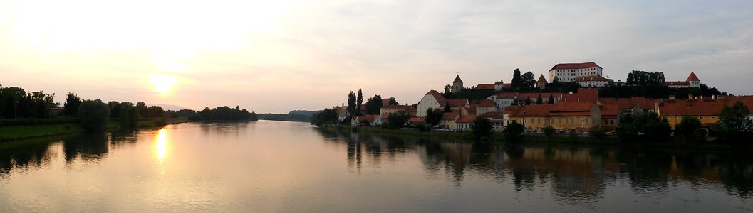 River panorama evening
