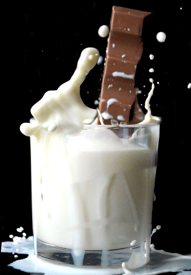 Milk drip kids chocolate