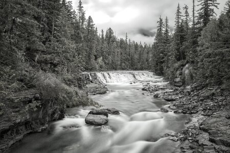 Flow long exposure black and white