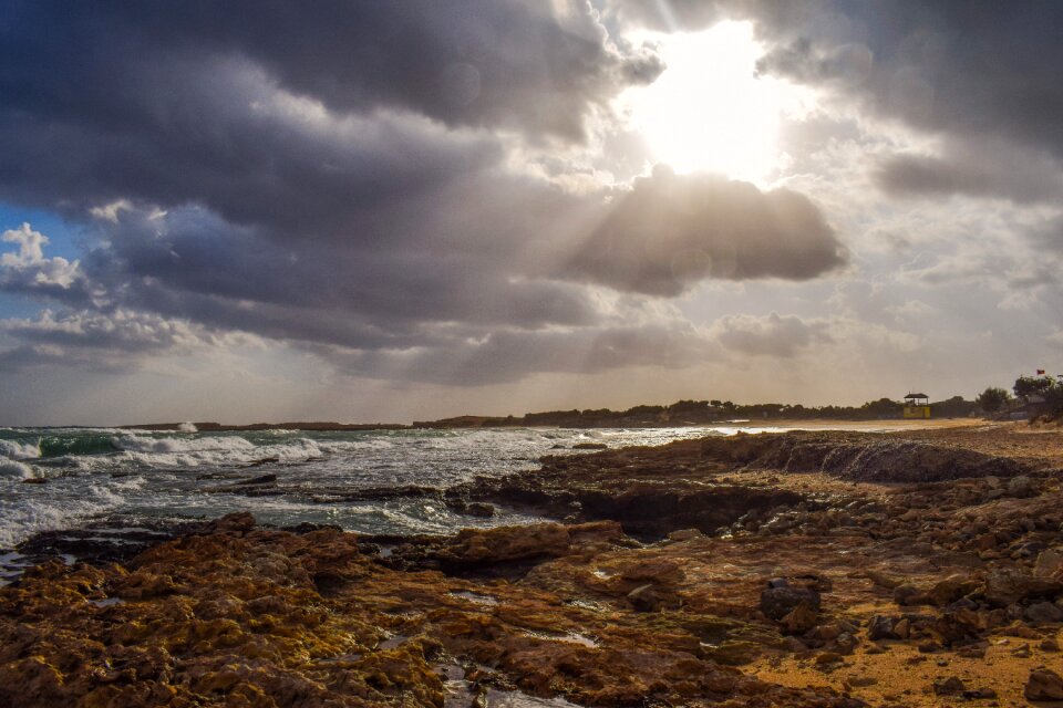 Sea sky clouds