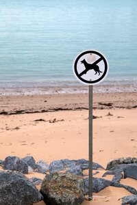 Prohibitory dogs warning