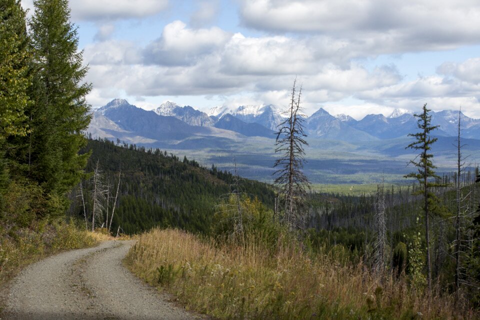 Clouds mountain landscape