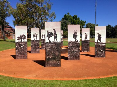 Soldiers trench remembrance photo