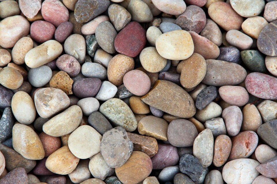 Variety stones river stones
