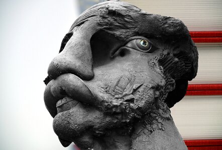 Face sculpture art