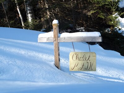 Chalet sign