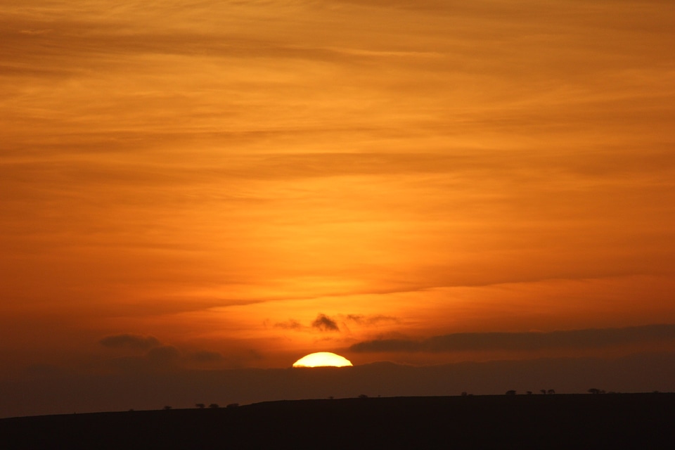 Cape verde sunset sky photo