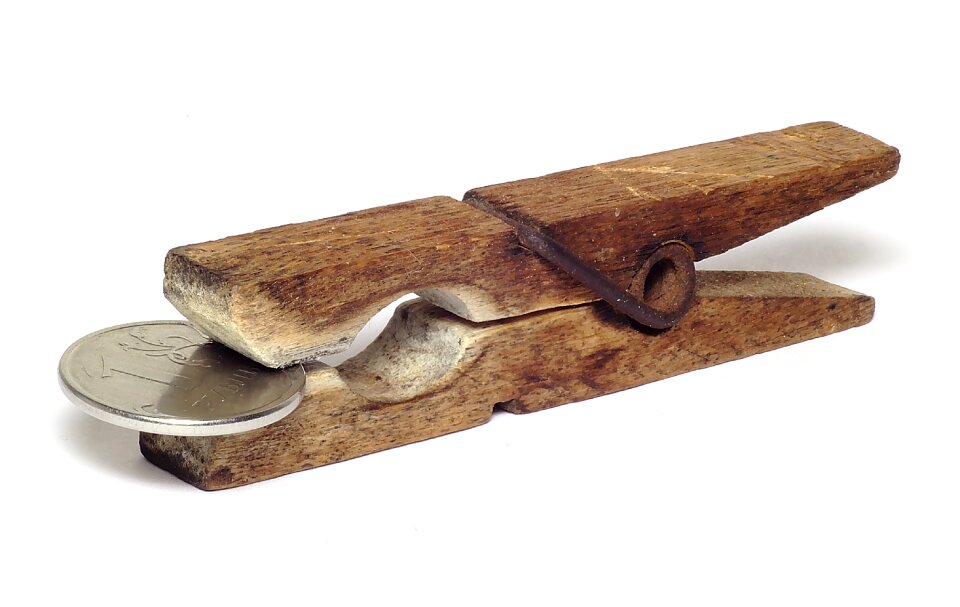 Poverty clothes pin pin