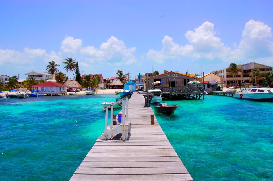 Caye ambergris water photo