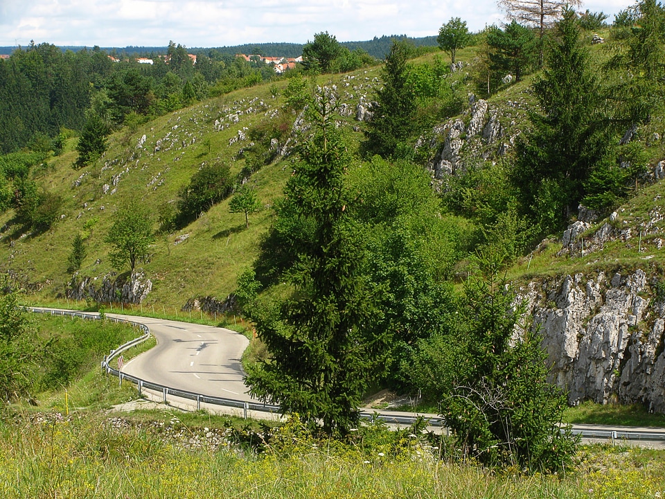 Country road rocks rocky