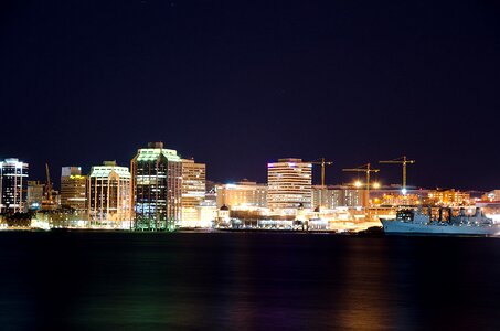 Nova scotia downtown harbour photo