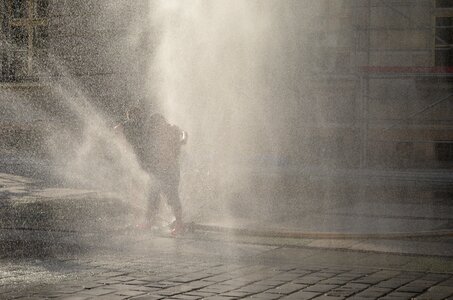 Summer holiday fountain photo