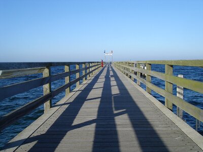Boardwalk pier by the sea