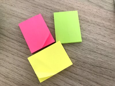 Post it yellow brightness