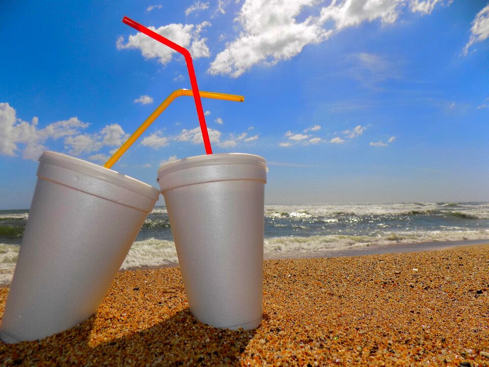 Sun sea polystyrene