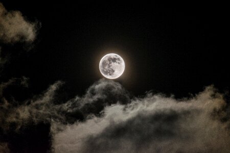 Dark moonlight full photo