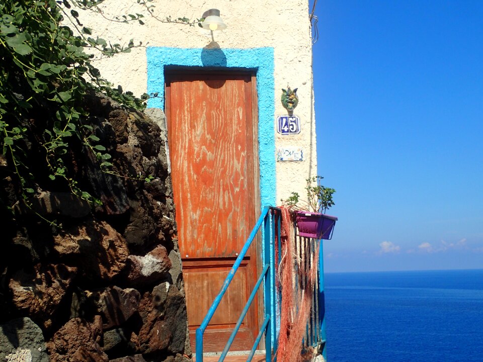 Front door input mediterranean