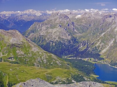 Lake sils high inntal graubünden photo