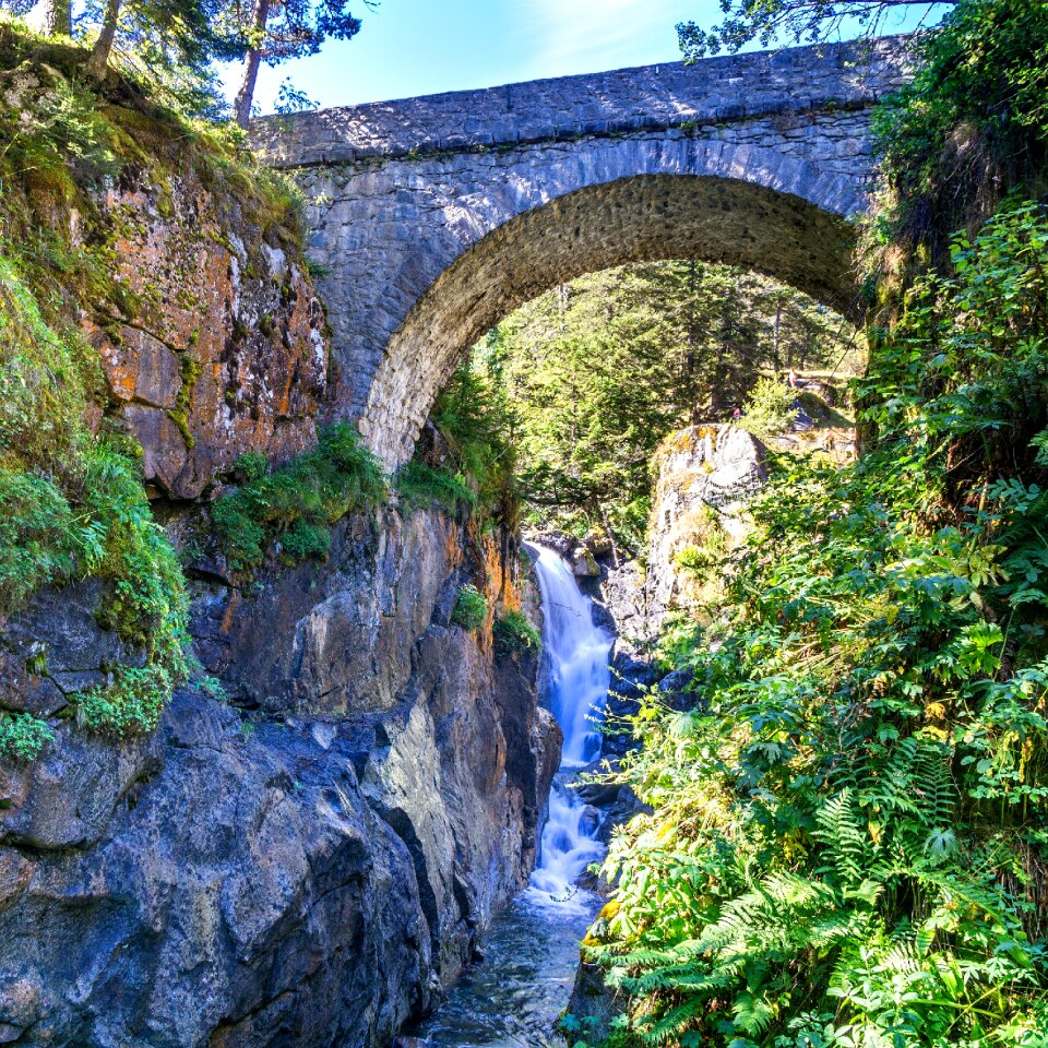 Rock bridge water