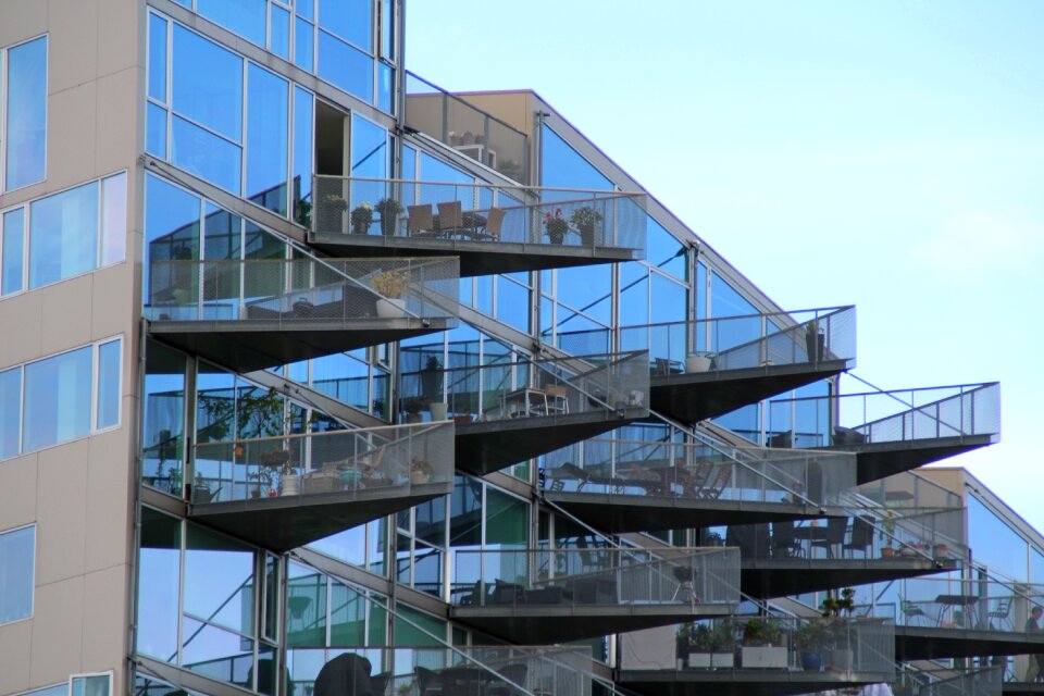 Facade building modern