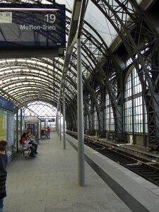 Steel railway station station roof