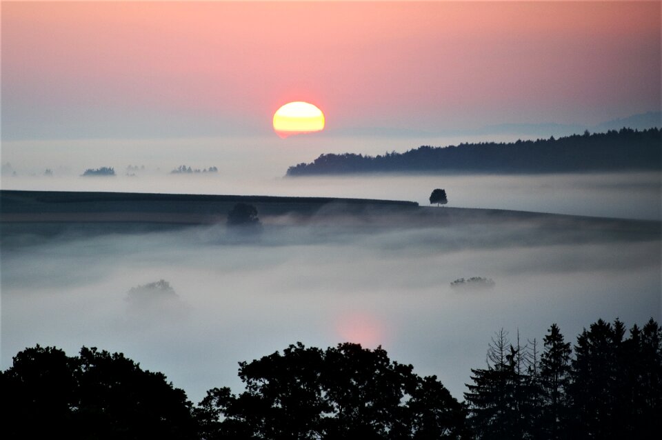 Landscape dusk mood