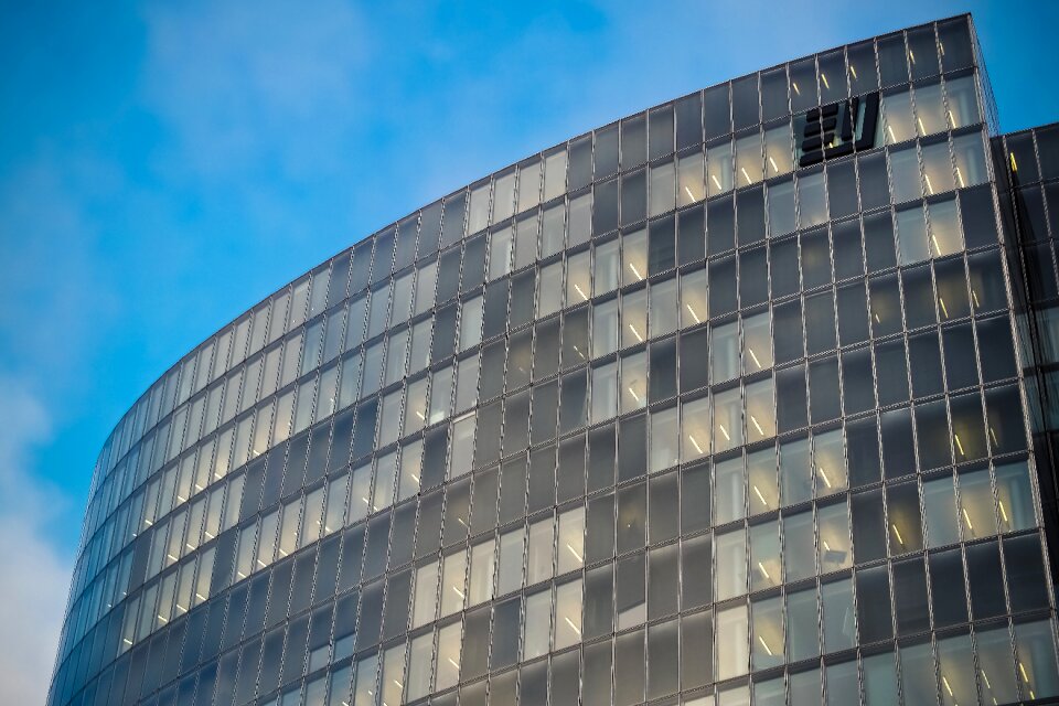 Modern facade sky photo