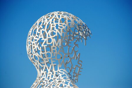 Sculpture metal statue antibes