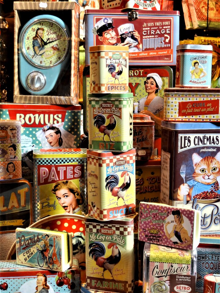 Stack cans nostalgia