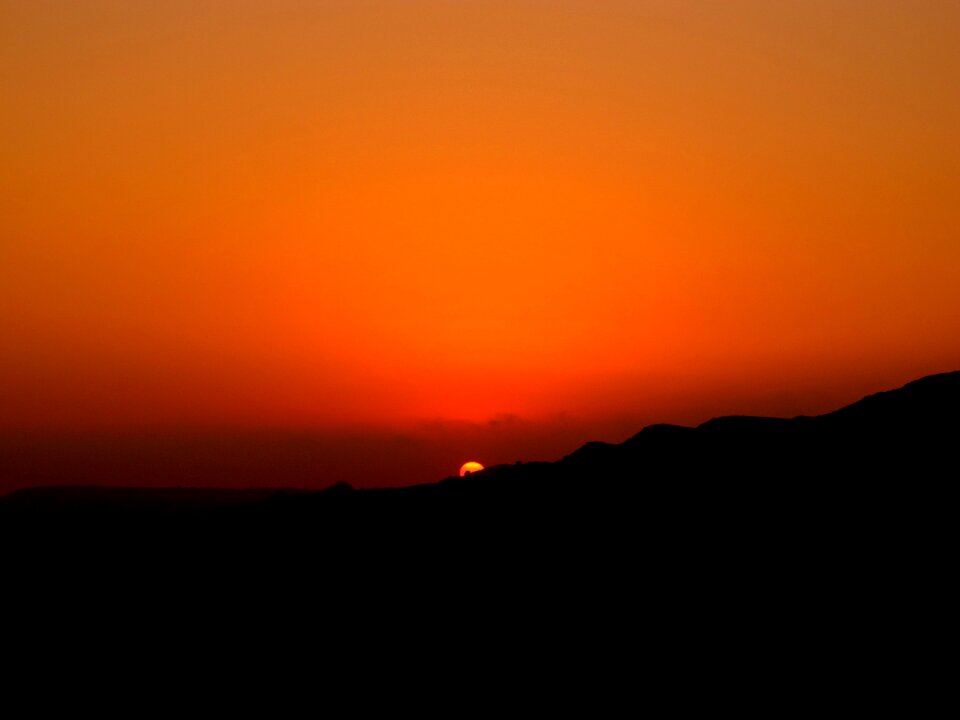 Red colors red evening sky