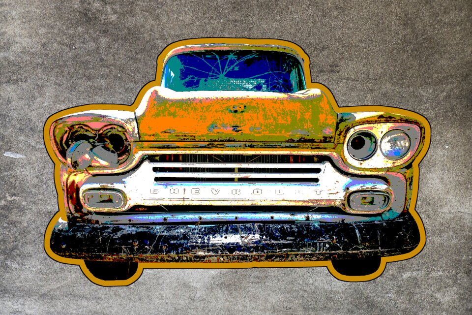 Cartoon scrap retro