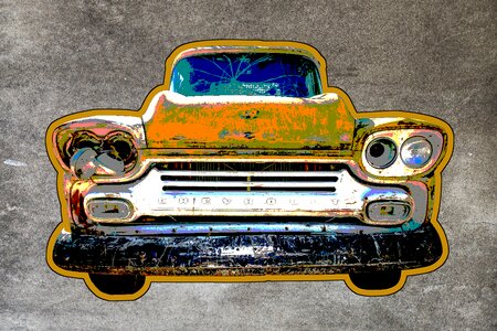 Cartoon scrap retro