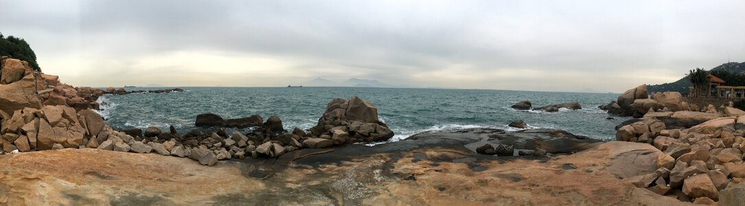 Reef panorama sea view photo