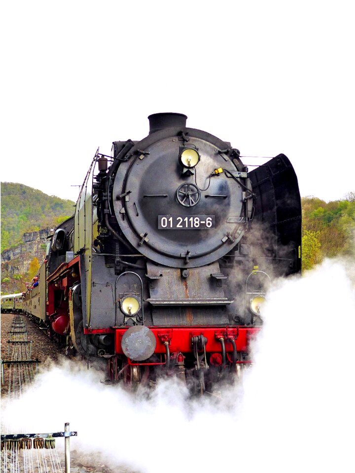 Railway station railway steam train
