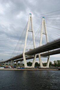 Bridge river st petersburg russia photo