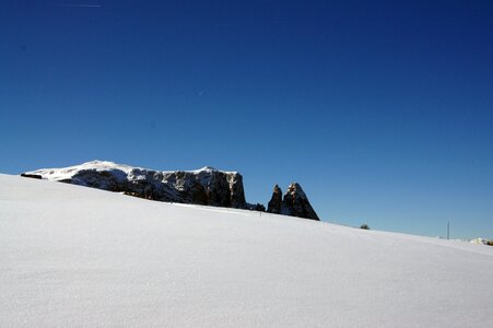 Snow winter mountains photo