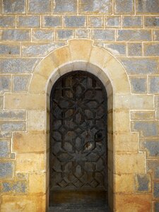 Door arc marquetry