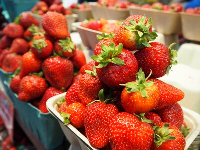 Strawberries marche fruit photo