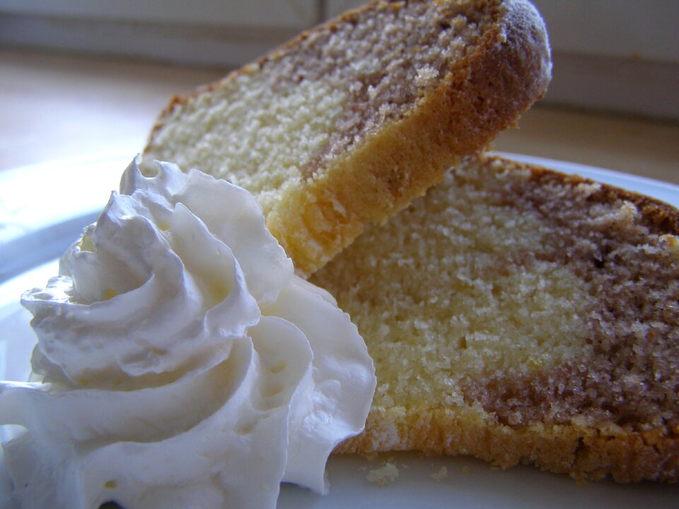 Dessert background whipped cream