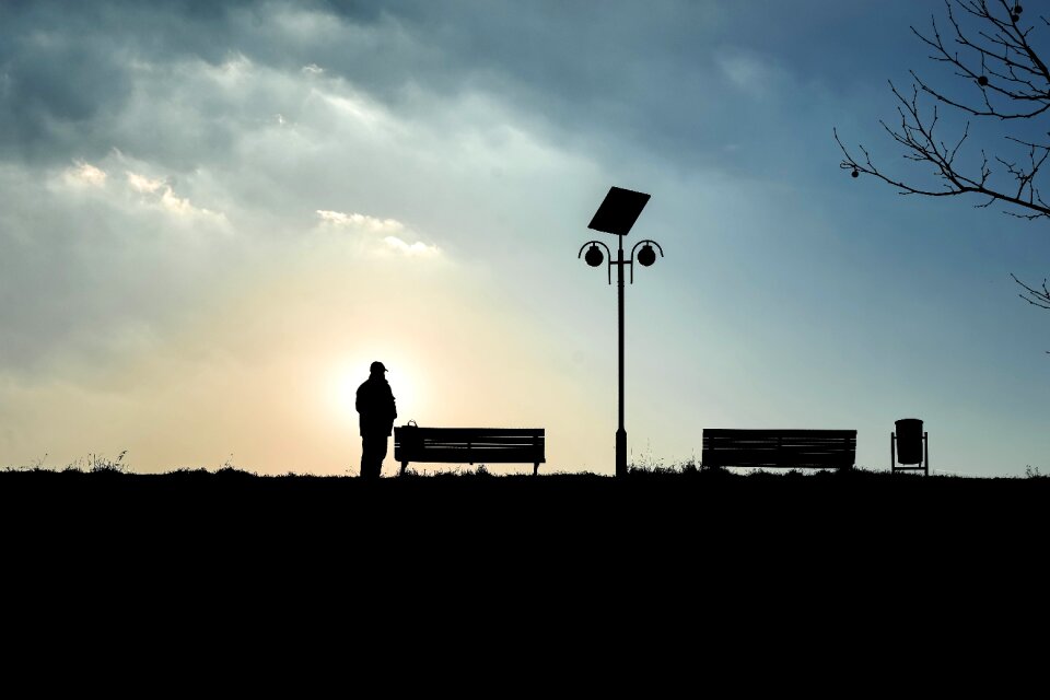 Black alone male photo