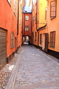 Cobblestone stockholm europe photo