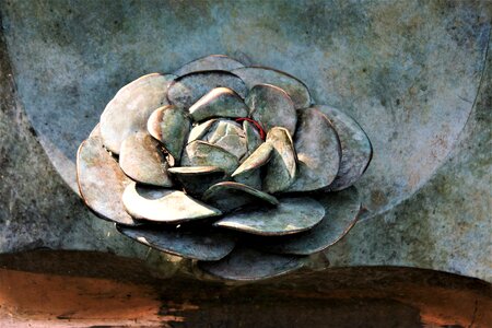 Sculpture plant metal