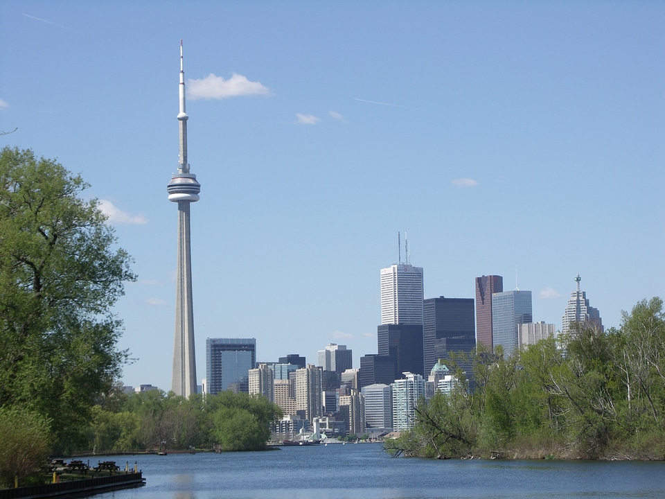 Canada skyline cn tower photo