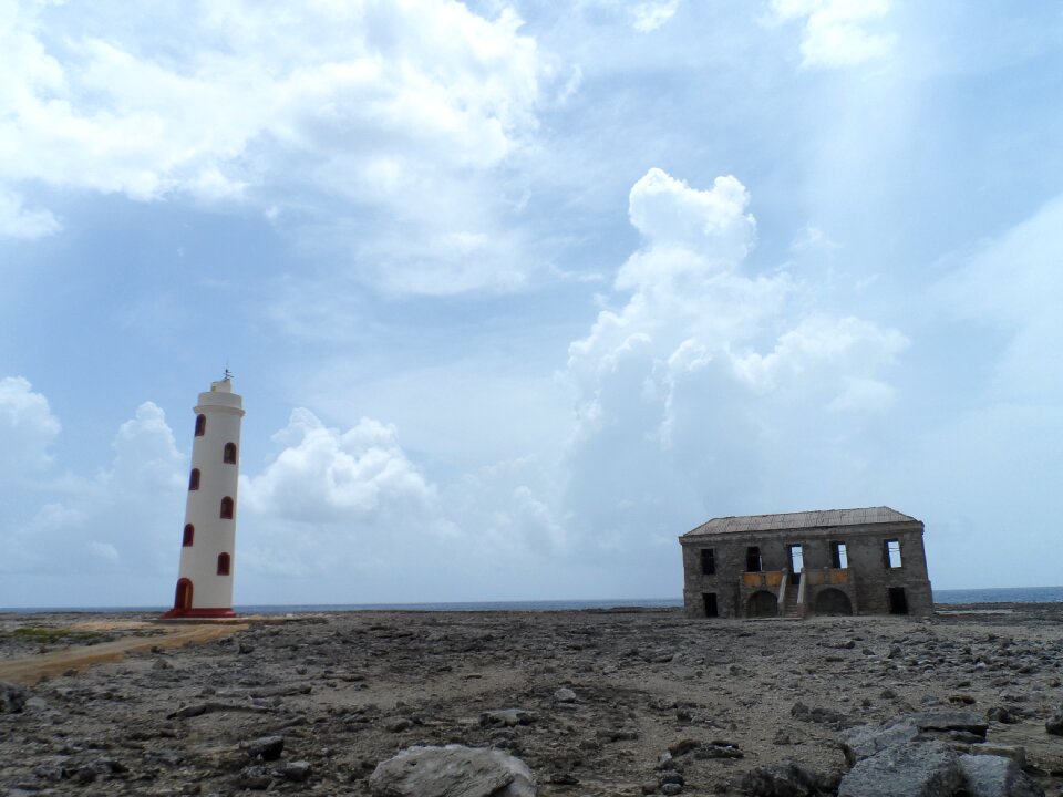 Abandoned house island coast